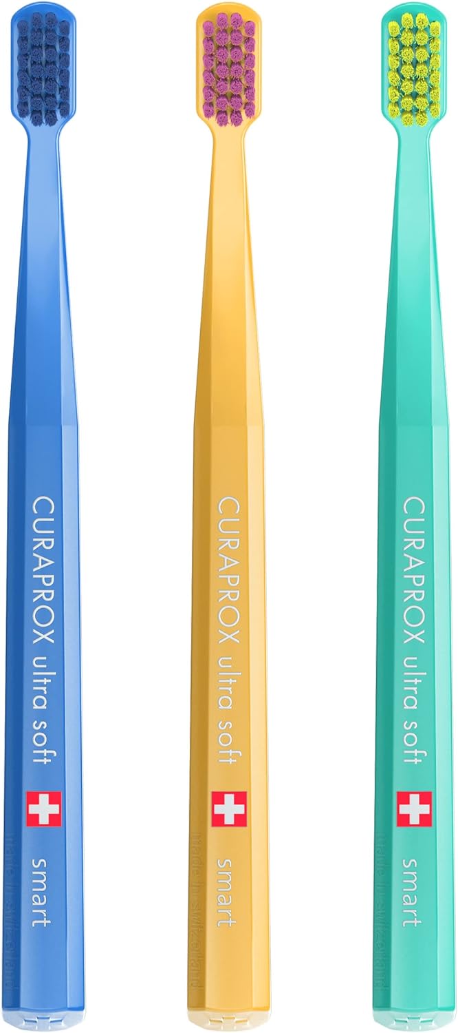 Curaprox Toothbrush CS Smart Trio Pack - 3 x Soft Small Head Toothbrush for Adults with 7600 CUREN® Filaments - Curaprox Manual Toothbrush : Amazon.co.uk: Health & Personal Care