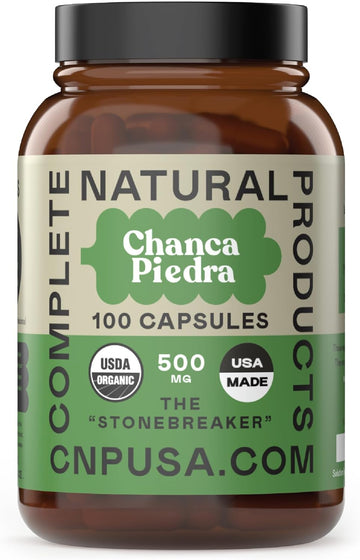 Complete Natural Products Organic Chanca Piedra Capsules - 500Mg, 100 Pills, Pure Phyllanthus Niruri Stonebreaker Extract
