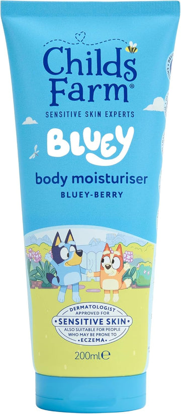 Childs Farm Kids Bluey Moisturiser, Bluey-Berry | Soothing, Moisturising & Hydrating | Suitable For Dry, Sensitive Skin, 200Ml