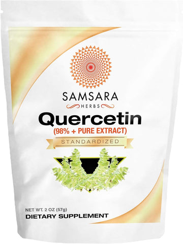 Quercetin 98%+ Pure Extract Powder (2Oz/57G) - Equal To 114 X 500Mg Capsules