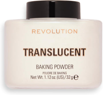 Revolution Beauty London, Loose Baking Powder, Prolongs Makeup Wear, Setting Banana Deep, For Medium To Dark Skin Tones, 32G