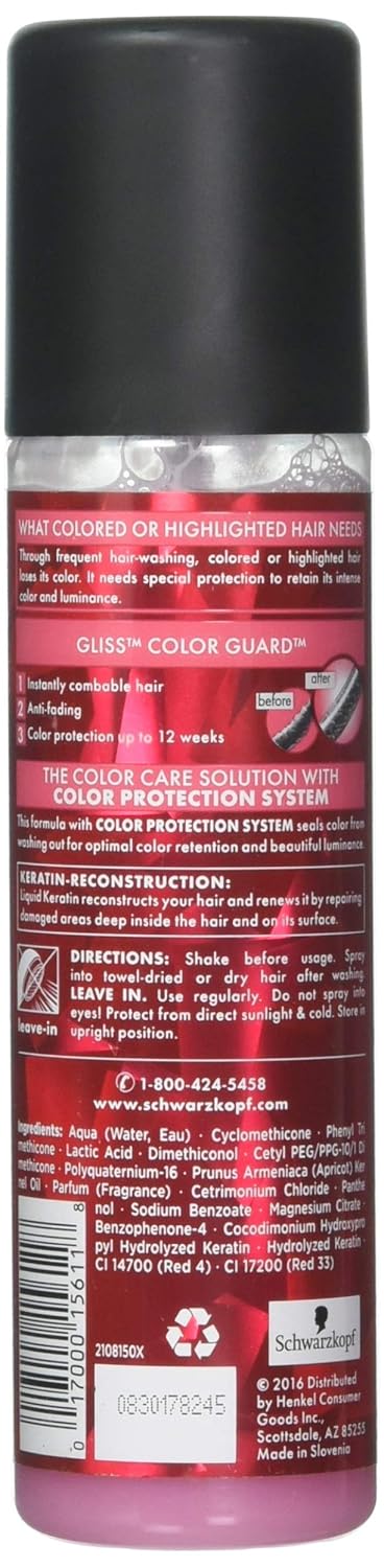 Gliss Conditioner Color Guard Express 6.8 Ounce Spray (200Ml)