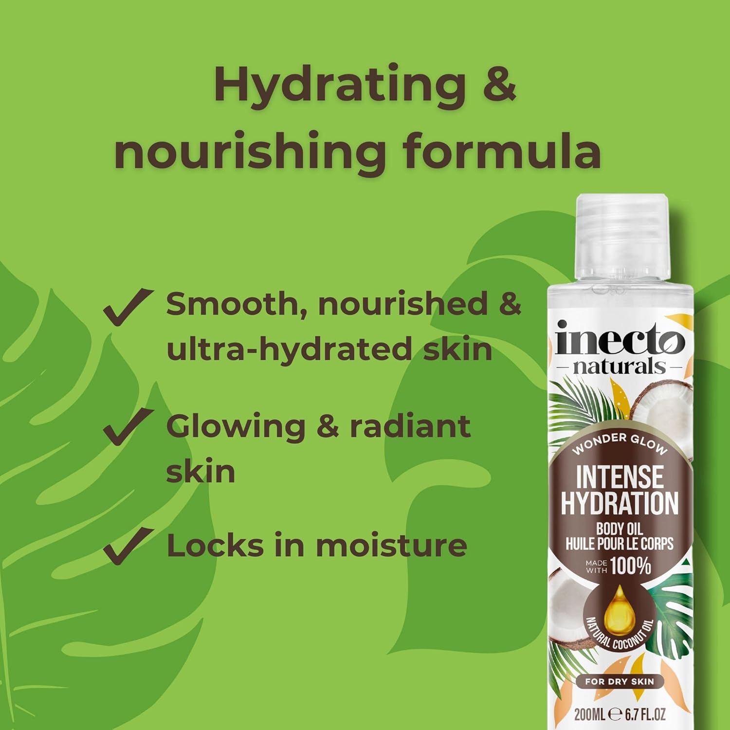 INECTO Naturals Very Smoothing Body Oil, Coconut 200ml. Post-Shower Moisturiser for Hydrating Body Care : Amazon.co.uk: Beauty