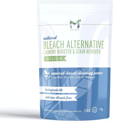 Bleach Alternative Stain remover Laundry Booster to Brighten Whites, Chlorine Free, Natural Mineral Based Powder 2.5 Pounds
