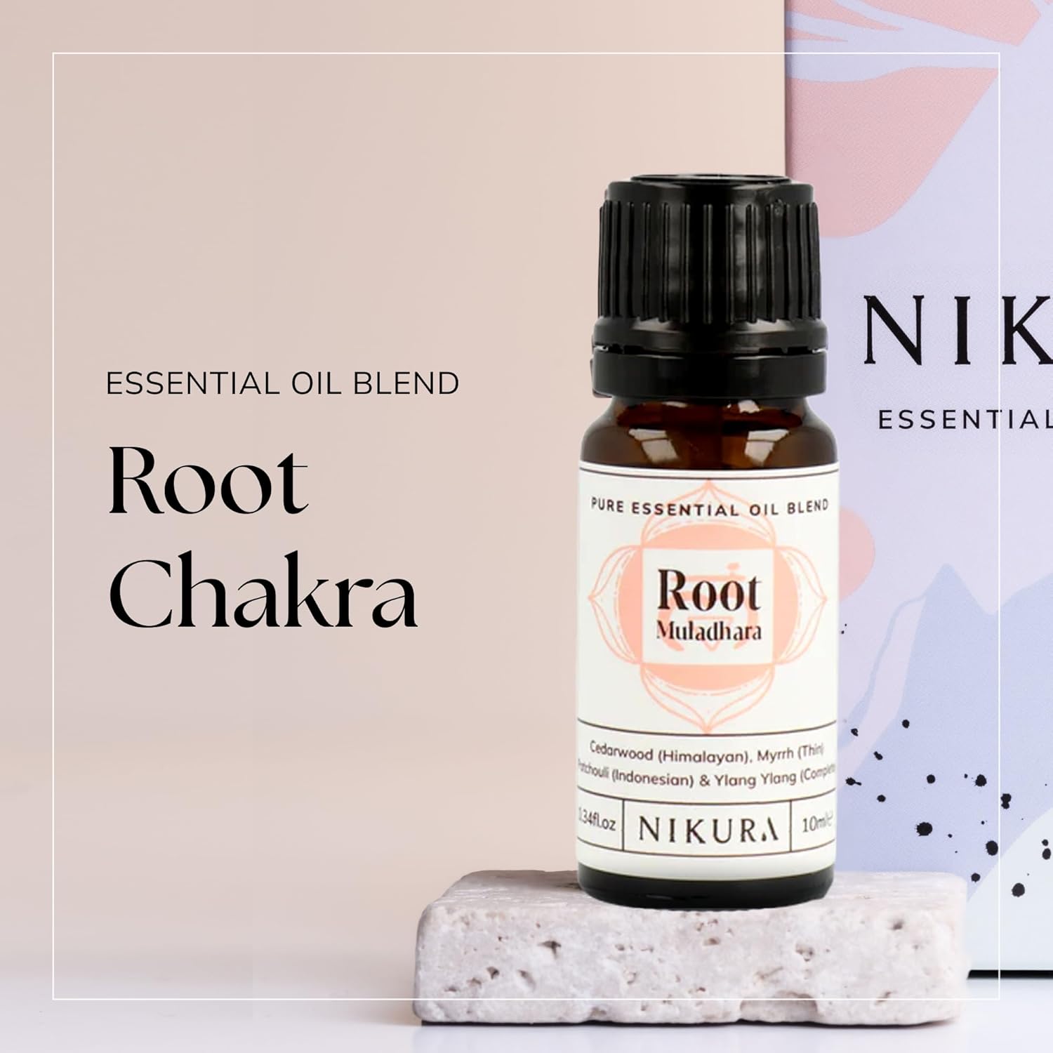 Nikura | Root Chakra Essential Oil Blend - 10ml - 100% Natural | Cedarwood, Patchouli, Myrrh, Ylang Ylang : Amazon.co.uk: Health & Personal Care