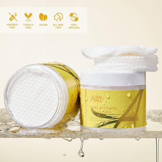 Anai Rui Pore Minimizing Pads, With Witch Hazel, Pha, Salicylic Acid, Niacinamide, Facial Toner Pads For Exfoliation And Minimizing Pores, Improving Skin Tone, Face Exfoliating Pads 50 Pads