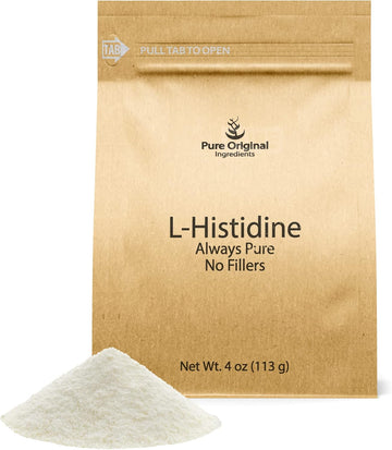 Pure Original Ingredients L-Histidine Powder 4 Oz, Amino Acid Supplement, No Additives, Always Pure
