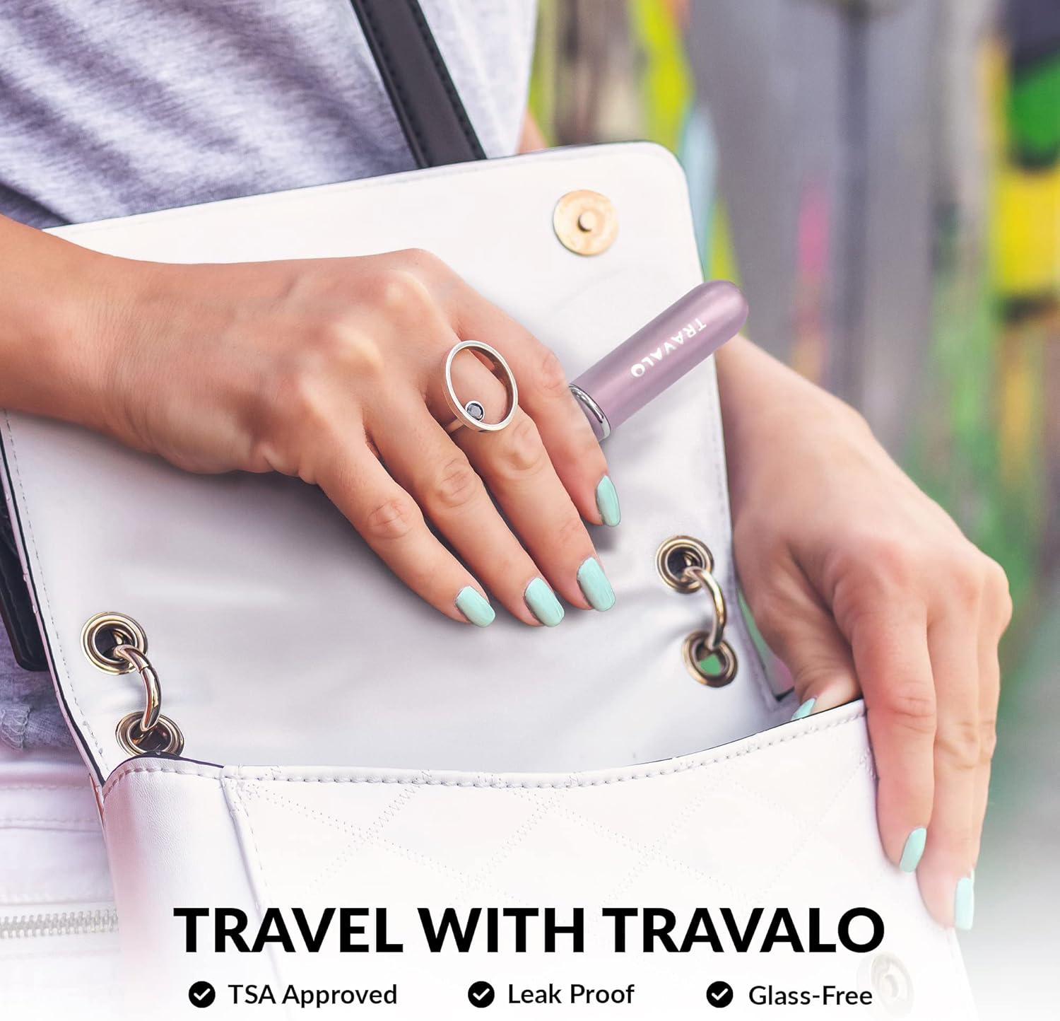 Travalo Bijoux Oval Silver Perfume Atomiser