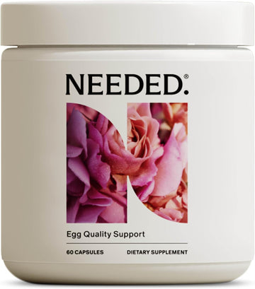 Needed. Egg Quality Support - Optimally Formulated Antioxidants Supplement To Support Egg Quality - Fertility Support - Fertility Supplement For Women - 60 Capsules - 30 Day Supply