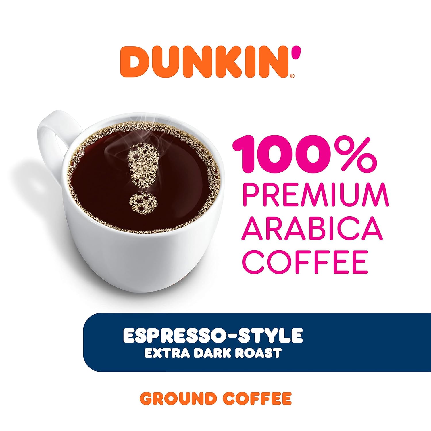 Dunkin' Extra Dark Roast Espresso Style Coffee, 10 Ounce (Pack of 6) : Everything Else