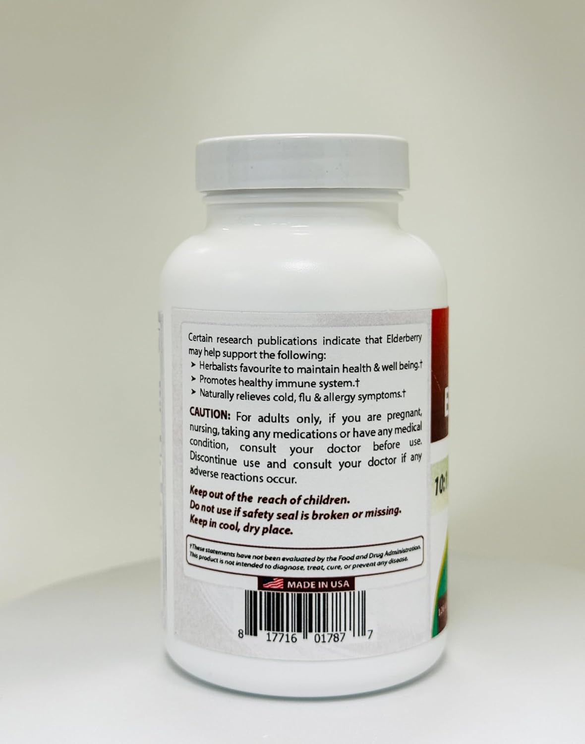 Best Naturals Elderberry Sambucus Nigra Extract 10:1 500 Mg 120 Veg Capsules : Health & Household