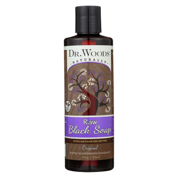 Dr. Woods Black Soap With Shea Butter, 8 Fluid Ounce : Bath Products : Beauty & Personal Care