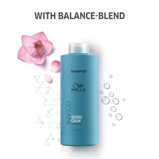 Wella Professionals Invigo Senso Calm Sensitive Shampoo With Caring And Refreshing Ingredients Extra Scalp Care