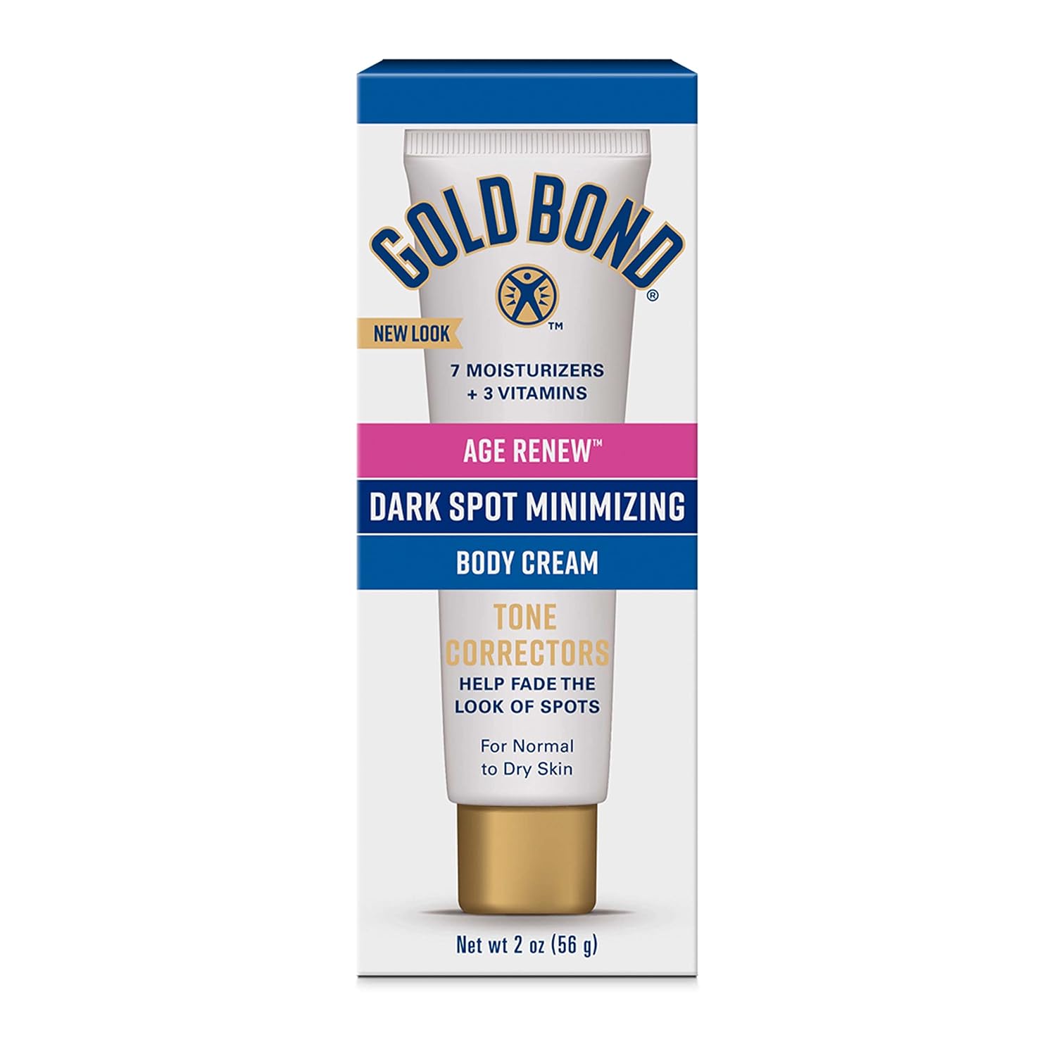 Gold Bond Age Renew Dark Spot Minimizing Age Renew Body Cream, 2 Oz., With No Bleaching Agents