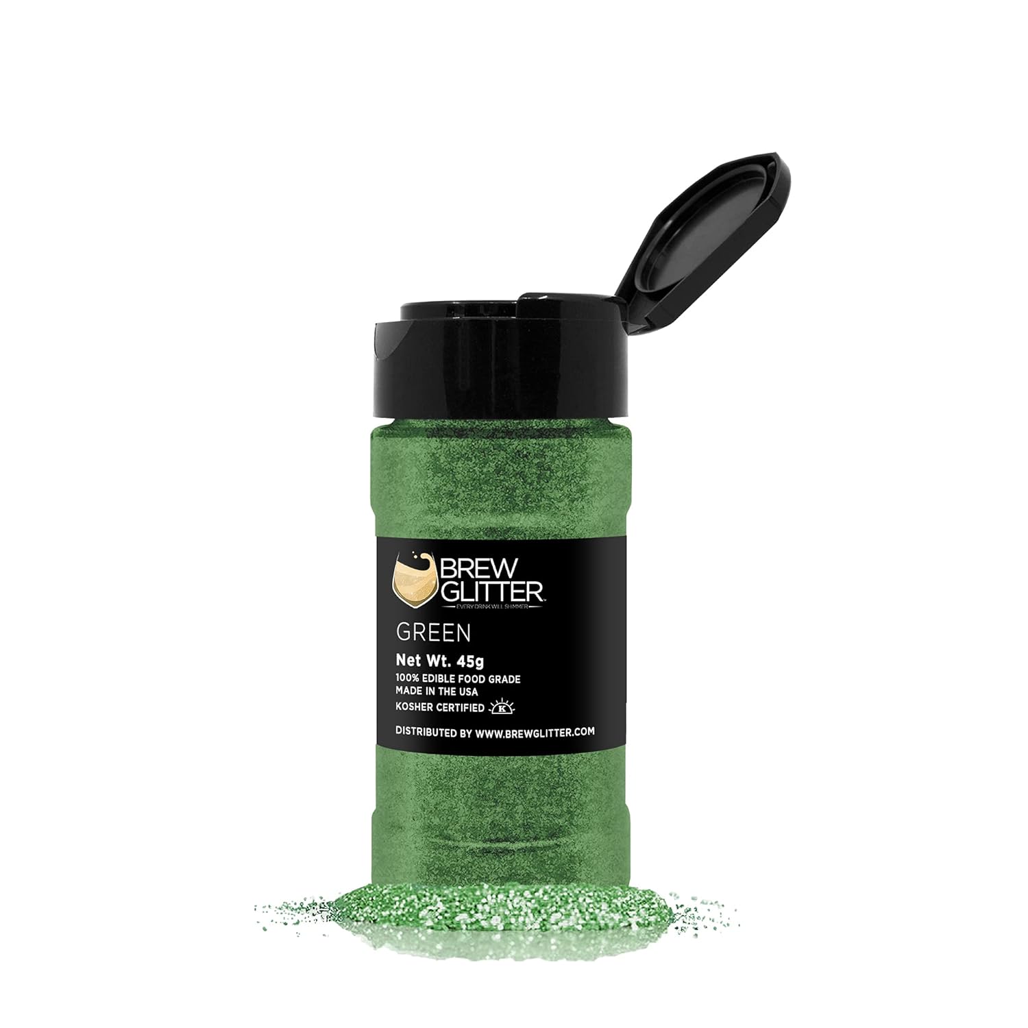 Bronze Brew Glitter Edible Glitter For Drinks, Cocktails, Beer, Garnish Glitter & Beverages | Kosher & Halal Certified | 100% Edible & Food Grade | Vegan, Gluten, Nut Free (50G, Bronze)