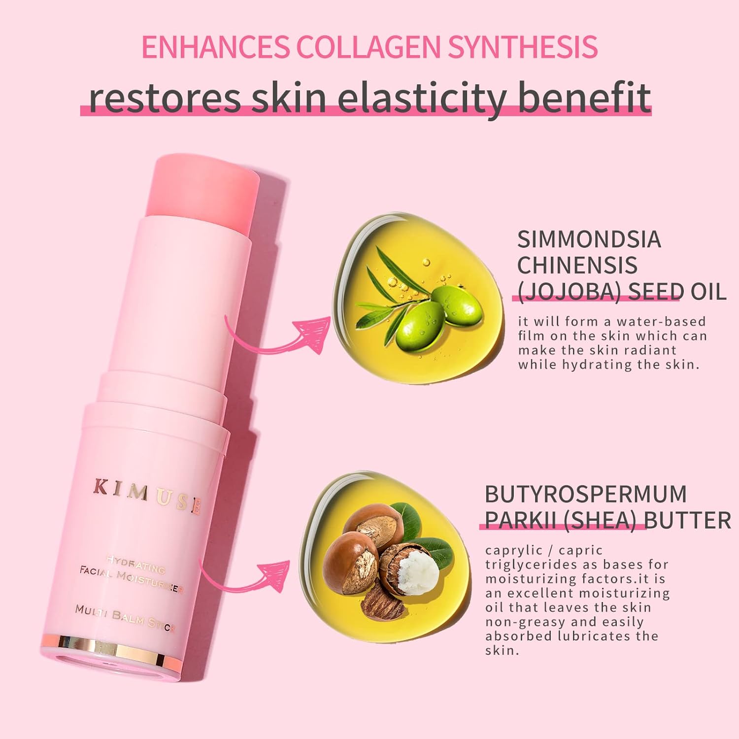 Kimuse Hydrating Multi Balm Stick, All-In-One Hydrating Lip Balm Eye Cream Neck Cream Make Up Base, Reduce Wrinkle & Moisturizing Moisturizer For Face Skin Care : Beauty & Personal Care
