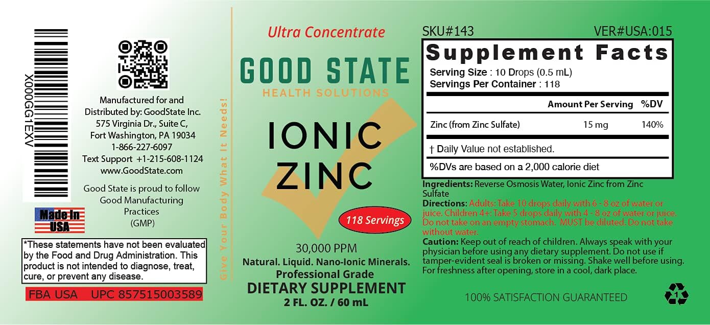 Good State - Ionic Liquid Zinc Ultra Concentrate