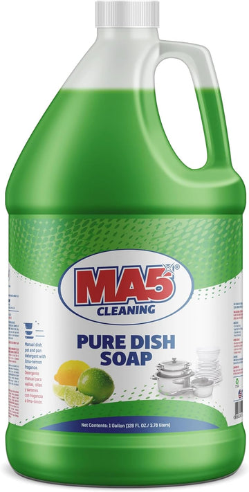 MA5X CLEANING Pure Liquid Dish Soap, 1 Gallon Refill