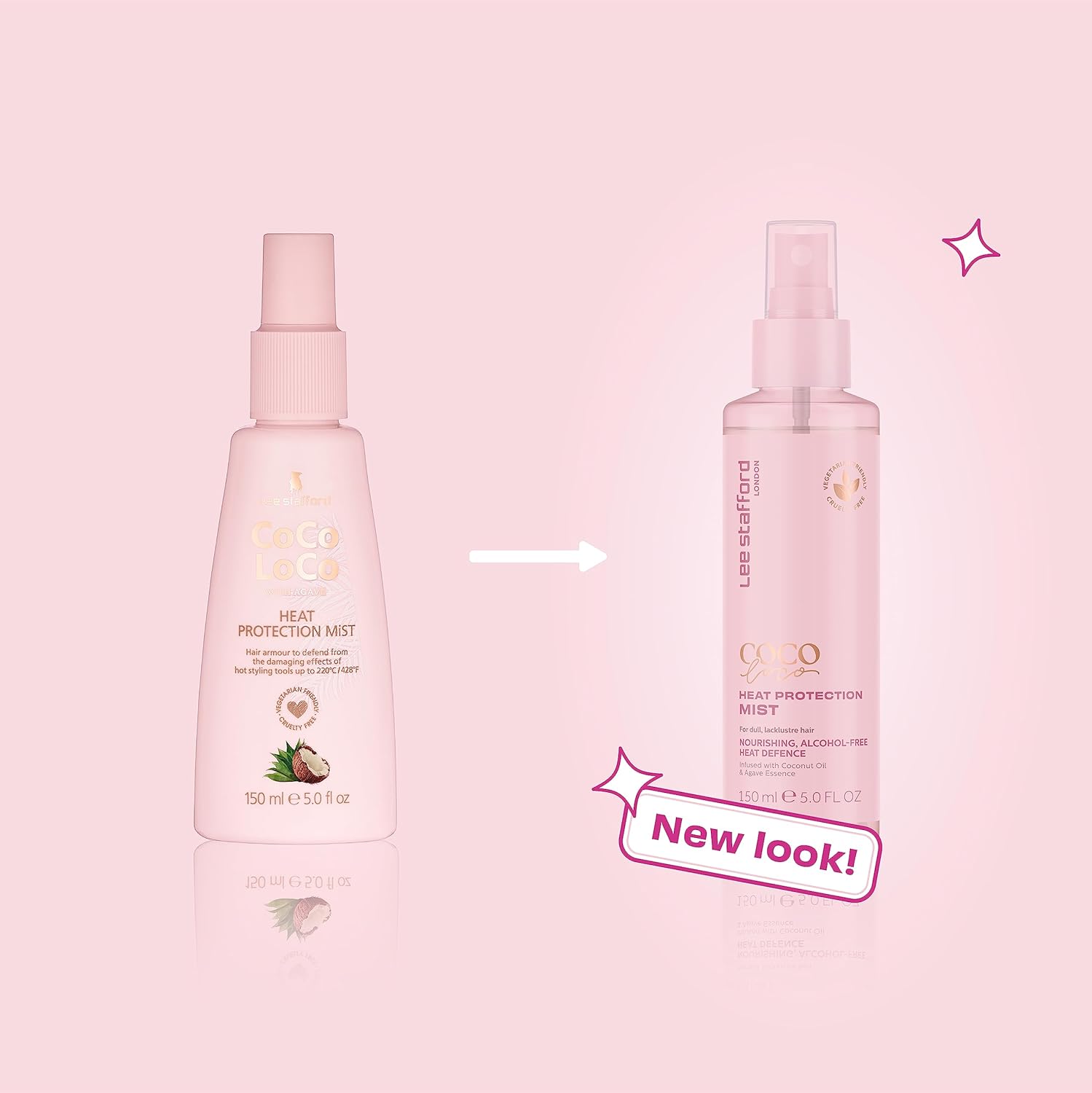 Lee Stafford Heat Protectant Spray for Hair | Coco Loco - Lightweight, Leave In Anti Frizz Humidity Control Thermal Defense Protectant, Flat Iron & Blow Dry Safe Shine Mist, Coconut Oil, 150 ml : Amazon.co.uk: Beauty