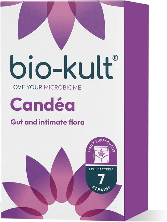 Bio-Kult Candéa | 7 Strains + Garlic & Grapefruit Extract | Intimate Flora & Yeast Balance | 60 Capsules