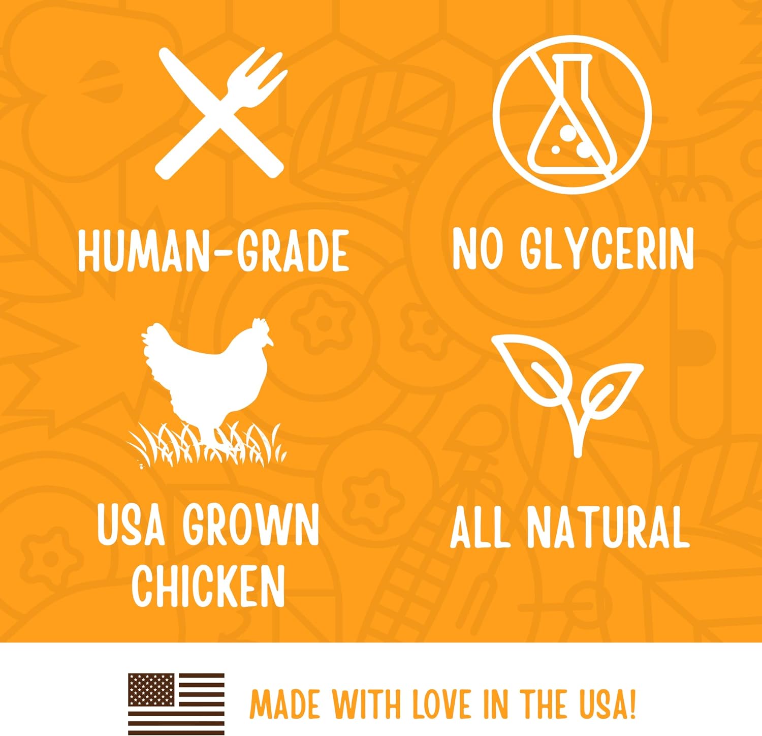 Full Moon All Natural Human Grade Dog Treats, Essential Chicken Savory Bites, 16 Ounce : Pet Supplies