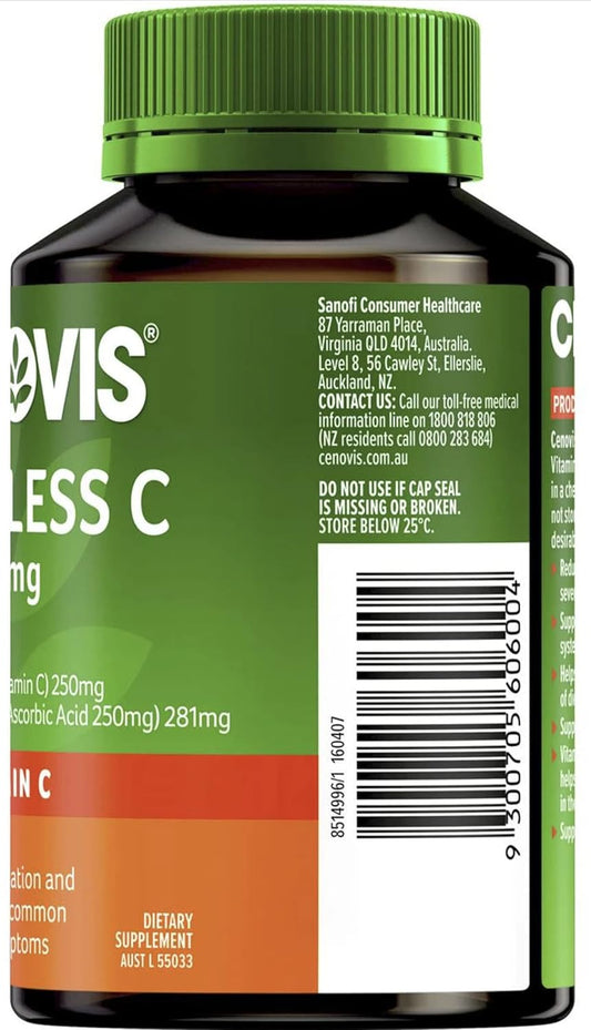 Vitamin C 500Mg Sugarless 160 Tablets Product Of Australia