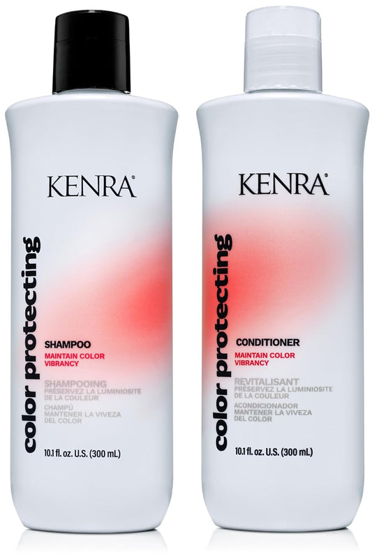 Kenra Color Protecting Shampoo & Conditioner Set |Color Safe | Maintain Over 95% Color Vibrancy Through 40 Washes |Enhances Shine | pH-balancing System| Color Maintenance| All Hair Types |10.1 fl. oz. : Beauty & Personal Care