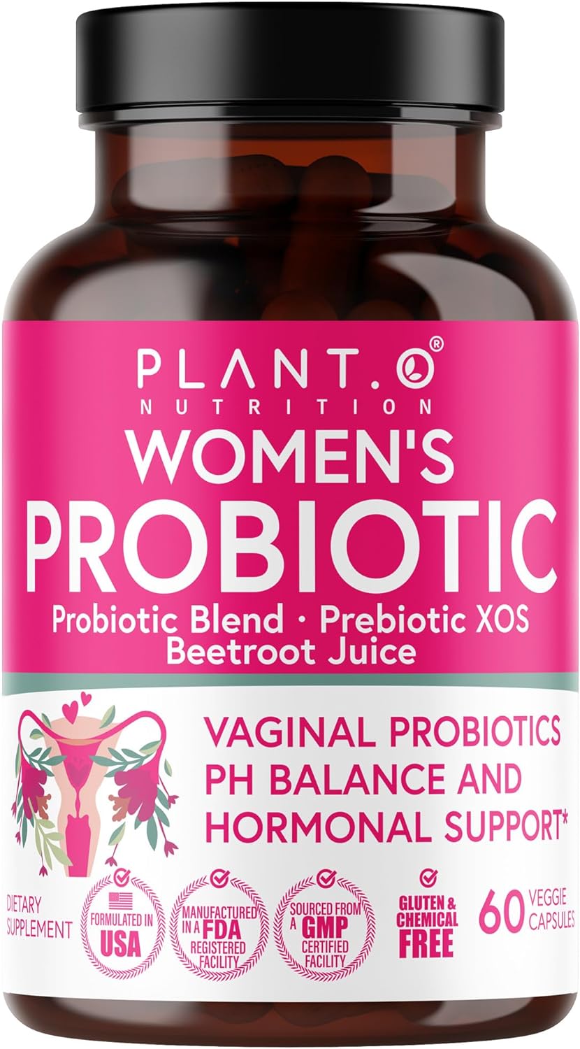 Vaginal Probiotics for Women with 4 Lactobacillus Strains Probiotic & Prebiotic Blend for pH Balance, Healthy Vaginal Odor & Vaginal Flora