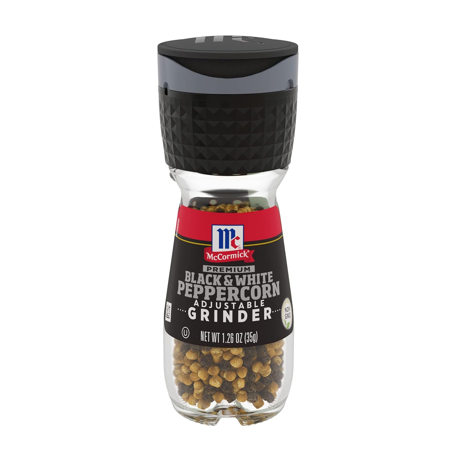 McCormick Premium Black & White Peppercorn Grinder, 1.26 Oz