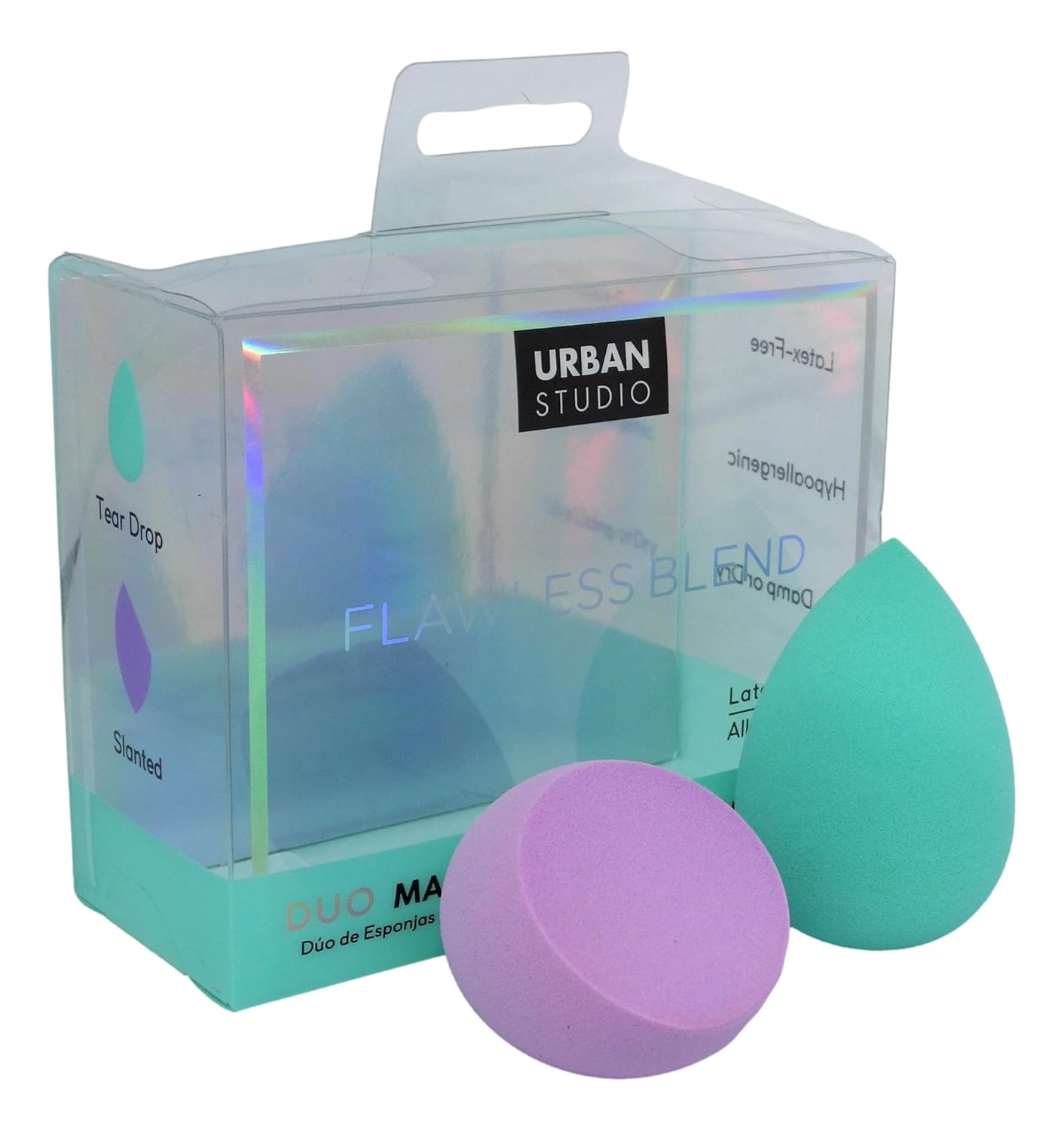 Cala Duo Make-Up Purple & Teal Blending Sponges : Beauty & Personal Care