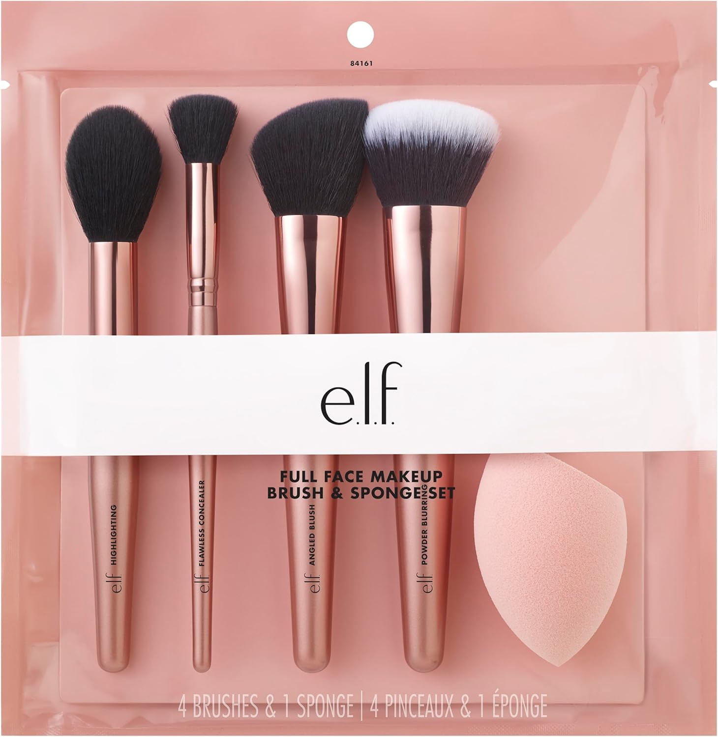 e.l.f. Cosmetics Complexion Essentials Brush & Sponge Set, Concealer, Powder, Blush & Highlighter Brushes & Total Face Sponge For A Perfect Complexion : Amazon.co.uk: Beauty