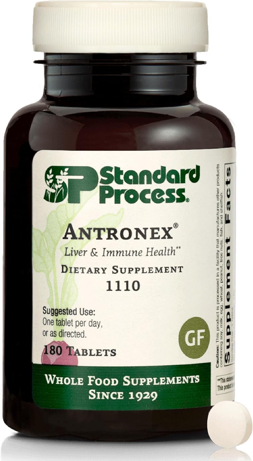 Standard Process Antronex - Whole Food Immune System Support And Liver Health Supplement With Calcium - 330 Tablets