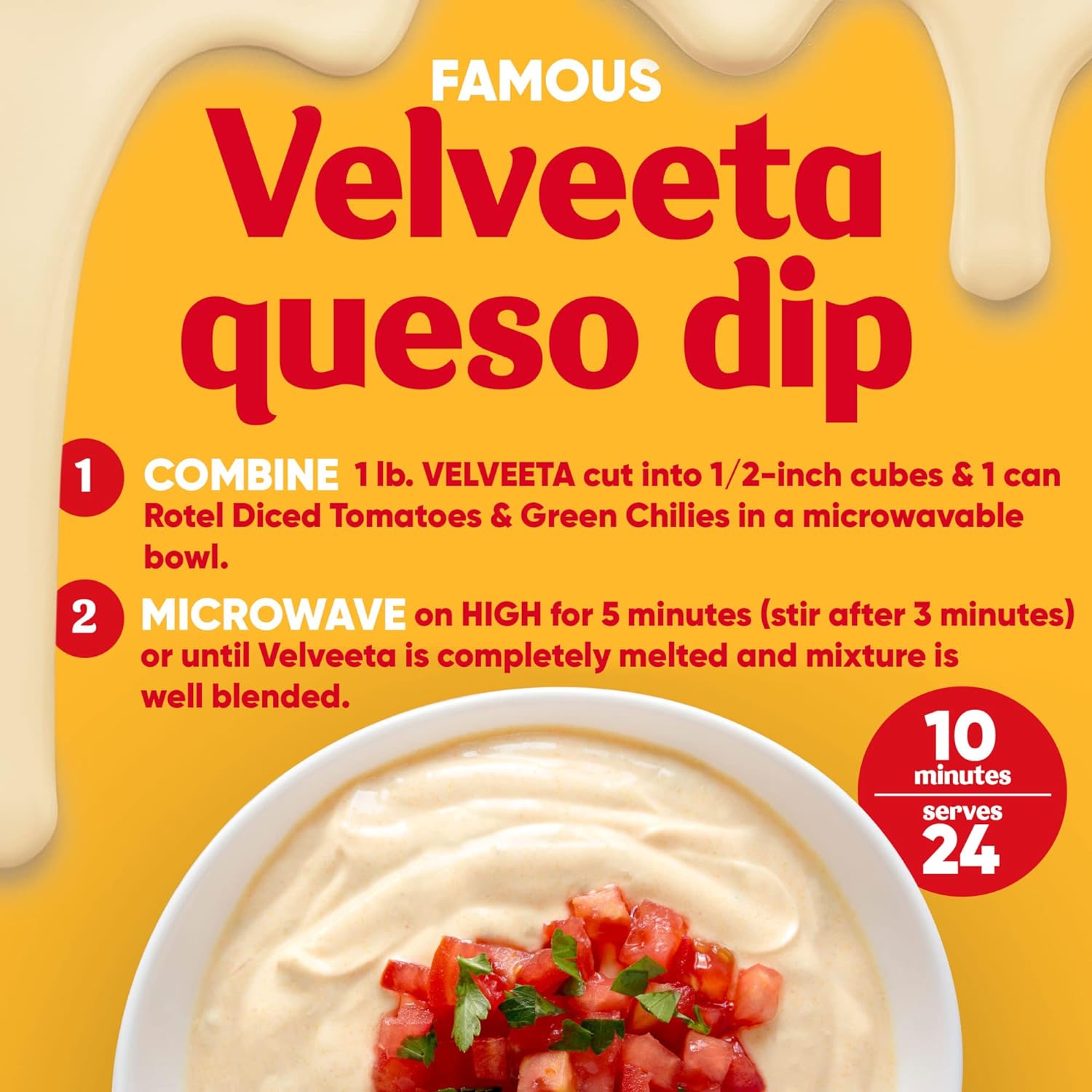 Velveeta Queso Blanco Melting Cheese (32 oz Block) : Grocery & Gourmet Food