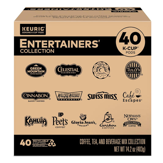 Keurig Entertainers' Collection Variety Pack, Single-Serve K-Cup Pods, 40 Count