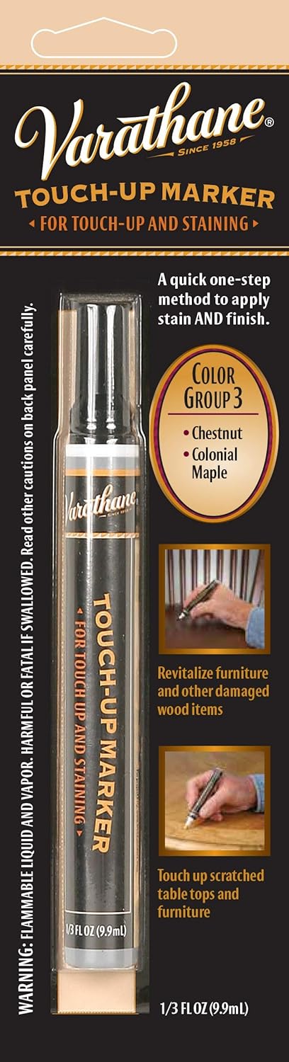 Rust-Oleum Varathane 215354 Wood Stain Touch-Up Marker For Chestnut, Colonial Maple