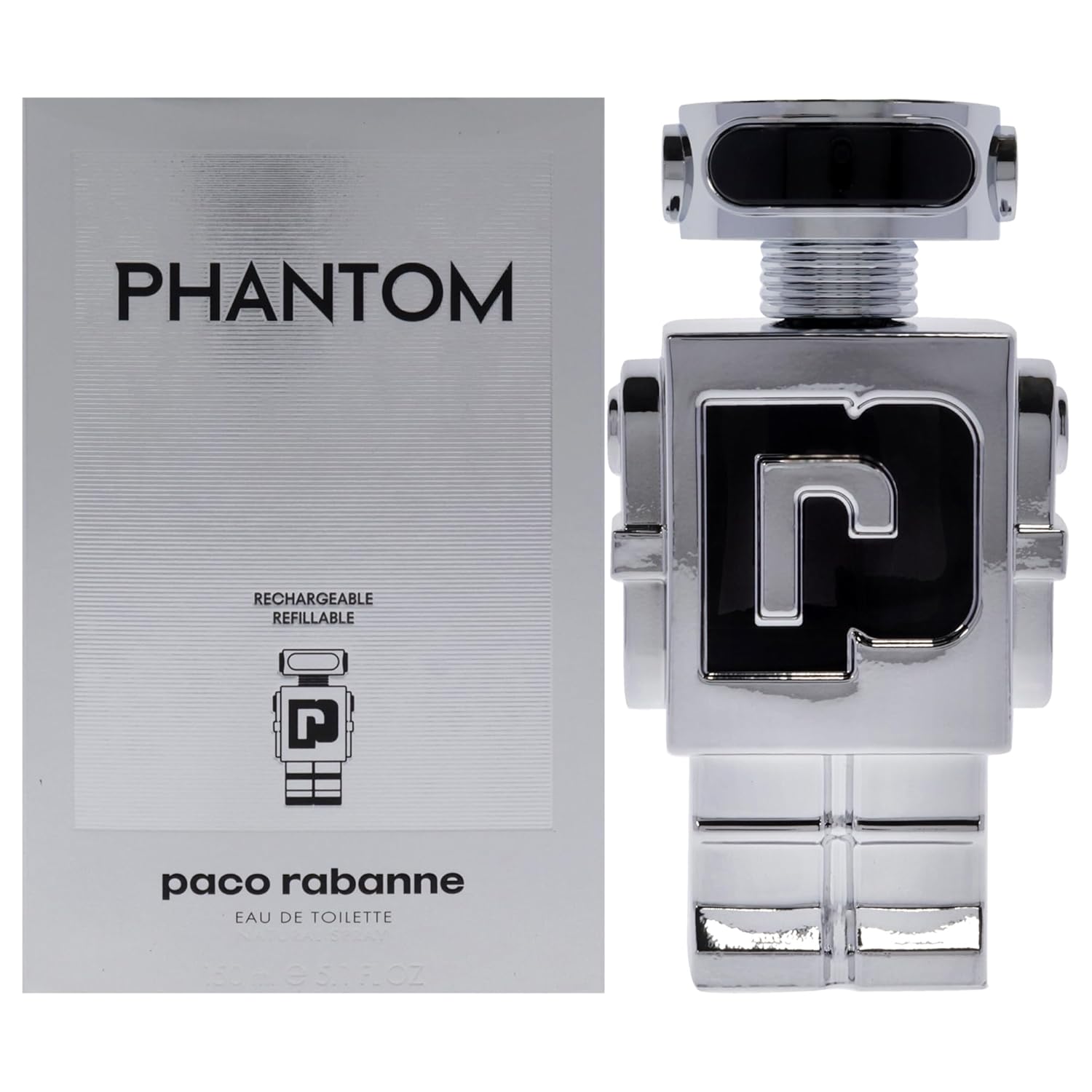 Paco Rabanne Phantom Perfume For Men Mini Edt Splash 0.17 Ounce