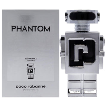 Paco Rabanne Phantom Perfume For Men Mini Edt Splash 0.17 Ounce
