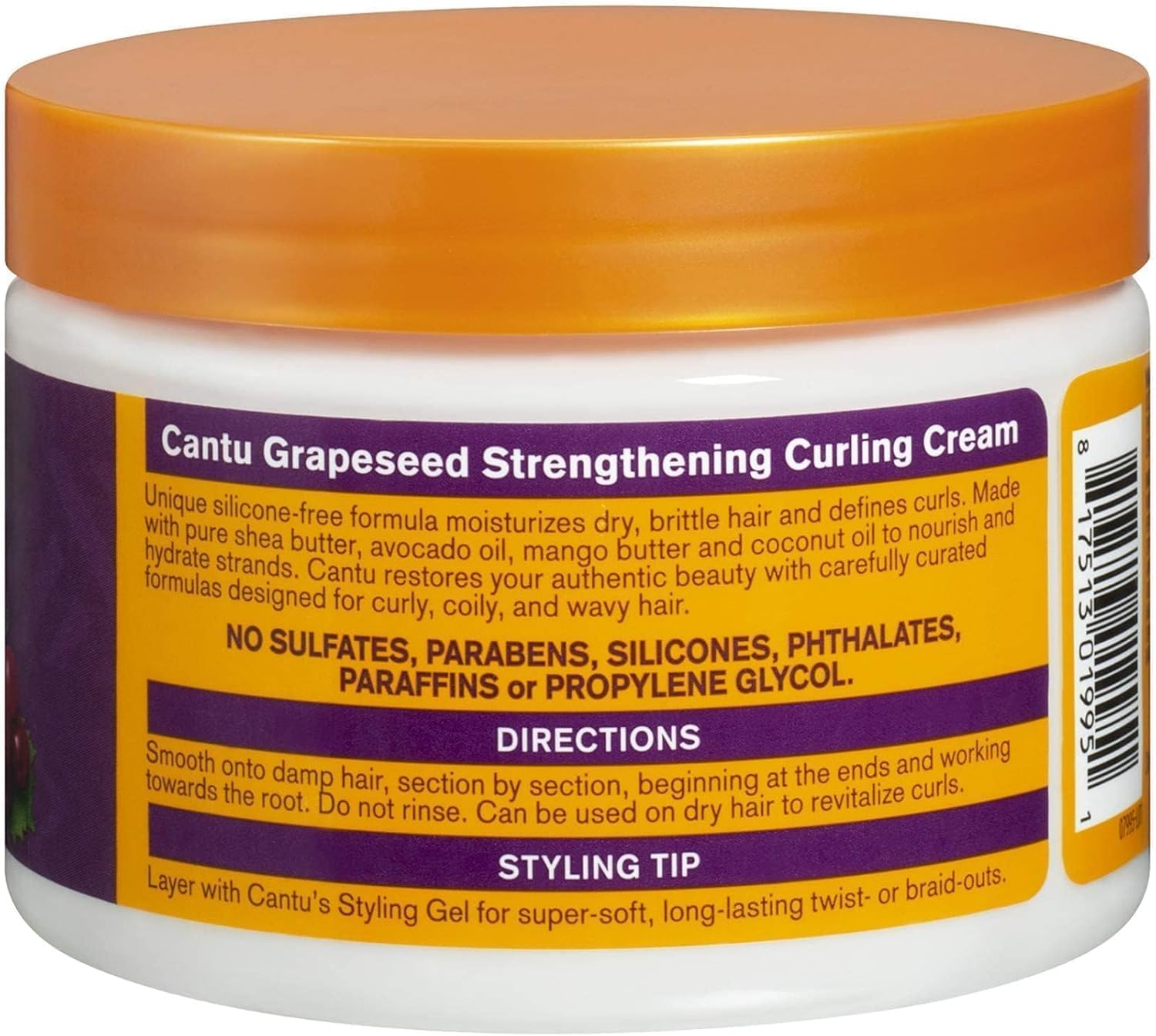 Cantu Grapeseed Curling Cream 340g : Amazon.co.uk: Beauty