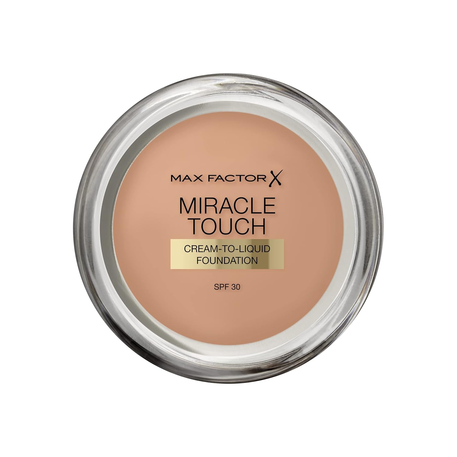 Max Factor - Miracle Touch Foundation - Lightweight Cream To Liquid Formula - Spf 30 & Hyaluronic Acid - 80 Bronze