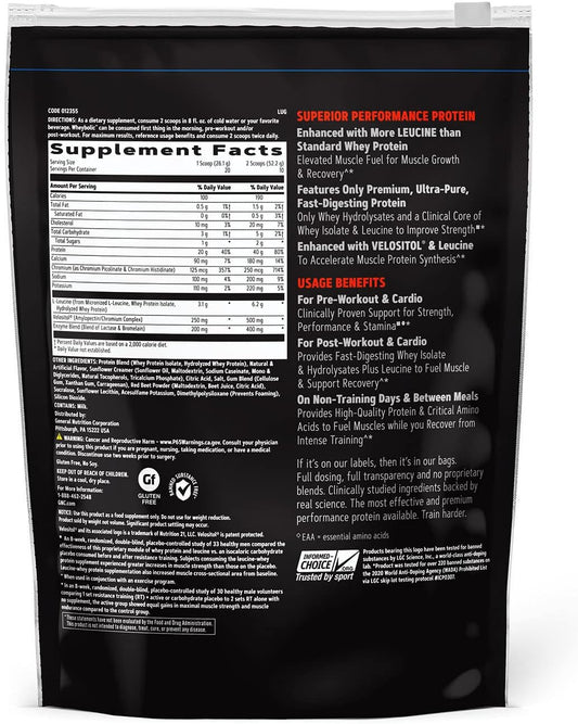 Gnc Amp Wheybolic Protein Powder | Targeted Muscle Building And Workout Support Formula | Pure Whey Protein Powder Isolate With Bcaa | Gluten Free | Strawberries And Cream | 10 Servings