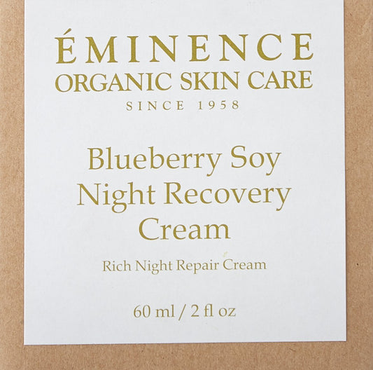 Eminence Blueberry Soy Night Recovery Cream, 2 Ounce