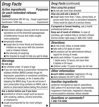 Kirkland Signature Mucus DM Control Cough, Thin and LOOSENS Mucus 84 Tablets