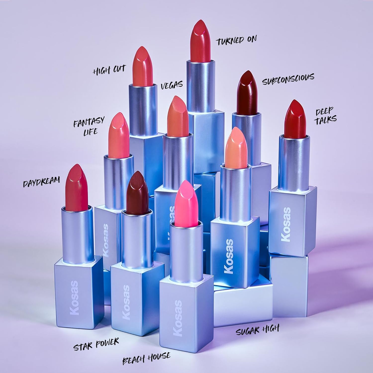 Kosas Weightless Lip Color Nourishing Satin Lipstick - High Impact Lip Color With Clean Formula - Comfy Feel & Soft Finish - Star Power : Beauty & Personal Care