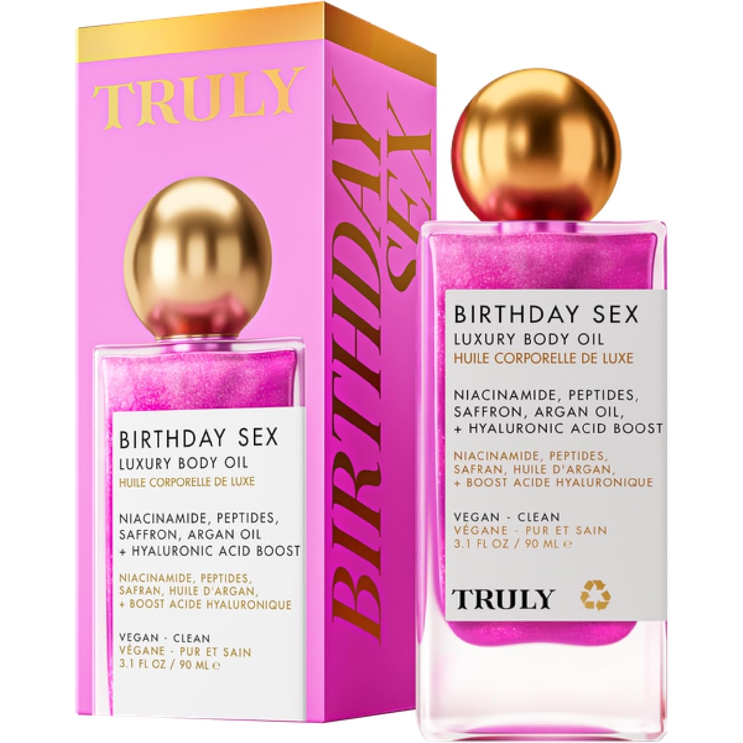Truly Luxury Body Oil | Hydrating & Illuminating With Natural Shimmer | For Smooth, Glowing Skin And Long-Lasting Fragrance