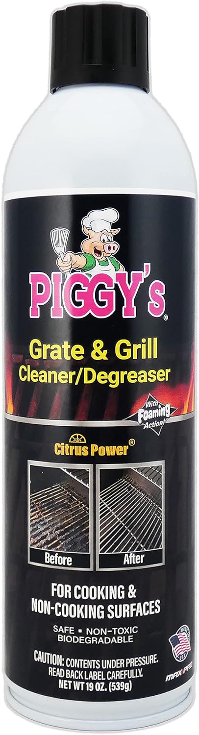 Max Professional Piggy's Heavy Duty Barbecue, Grill, Grate, Oven, and Stovetop Cleaner and Degreaser - 19 oz