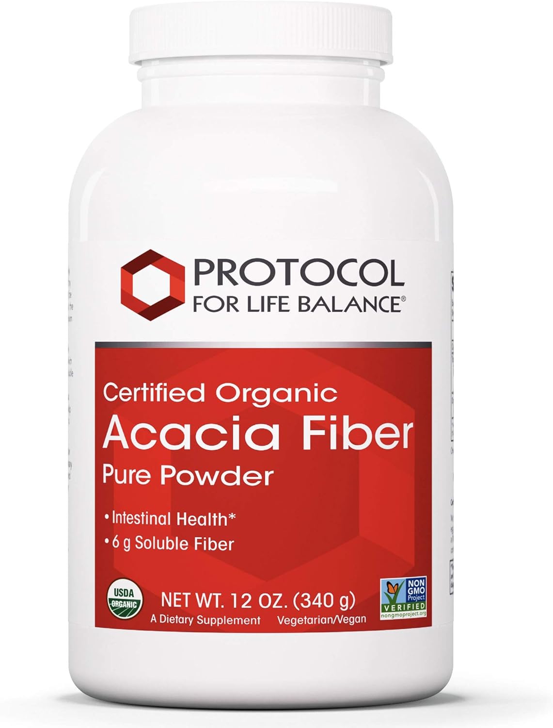 Protocol Acacia Powder - Prebiotic for Gut Health - 12 Oz