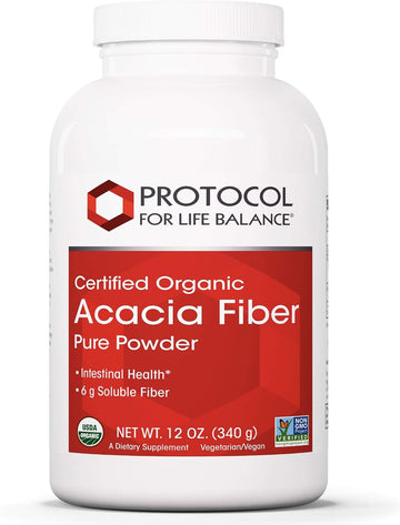 Protocol Acacia Powder - Prebiotic for Gut Health - 12 Oz