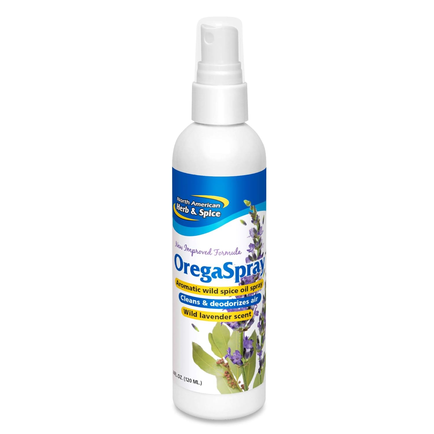 North American Herb & Spice Oregaspray - 4 Fl. Oz. - All-Natural Surface Cleaner, Air Deodorizer, & Vegetable Wash - Includes Clove, Cumin, Lavender, Oregano Oil - Non-Gmo