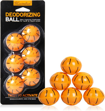 MAXIMILIAN Professional Shoe Deodorizer Balls | Shoe Fresheners Balls | Foot Odor Eliminator | Odor-Fighting Freshener for Neutralizing Odor and Refreshing Sneaker, Wardrobe, Bags