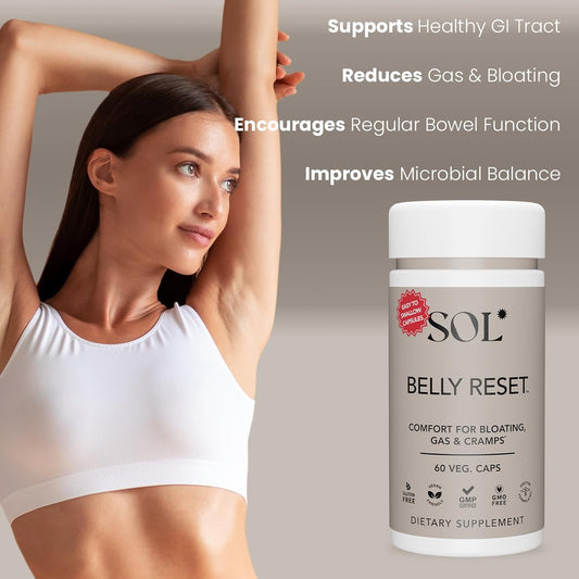 Belly Reset: Supports Natural Production Of Digestive Enzymes And Probiotics, Eliminates Gas And Bloating, Promotes Regular Bowel Function